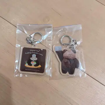 테가미샤 간식 종이 박람회 타카하타 마사오 아크릴 키링 2개 세트