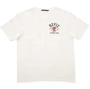 [ KRHYME DESIGN ] PRINT SHIRT 'DEVIL' WH