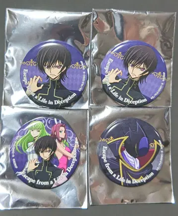 코드기어스 캔뱃지 를르슈 탈출 4개 세트