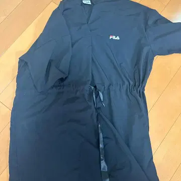 FILA 반팔 티셔츠 원피스 블랙