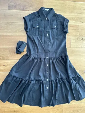 rienda 반팔 셔츠 원피스 벨트 포함