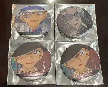 명탐정 코난 코난 플라자 캔뱃지 4개 세트