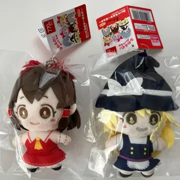 동방 Project 복슬복슬 봉제 인형 키링 레이무 마리사 다이소