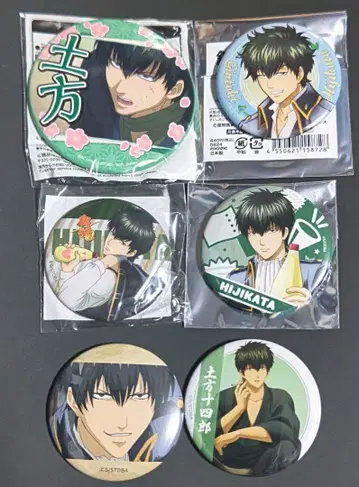은혼 캔뱃지 히지카타 토시로 6개 세트 gintama