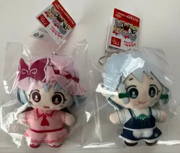 동방 Project 복슬복슬 봉제 인형 키링 레밀리아 사쿠야 다이소