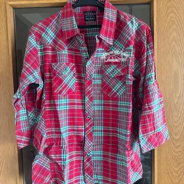 인디언 모터사이클 체크 셔츠