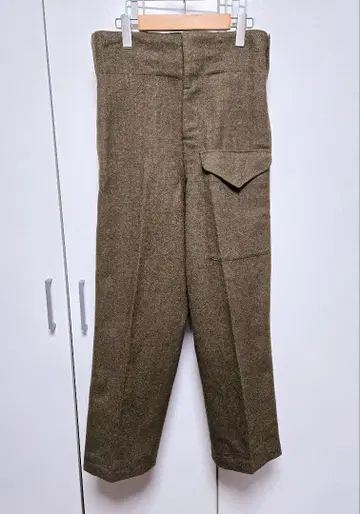 빈티지 50년대 캐나다군 밀리터리 울 팬츠 슬랙스