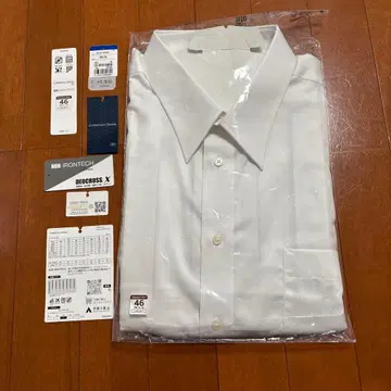 논아이론 화이트 드레스 셔츠 46