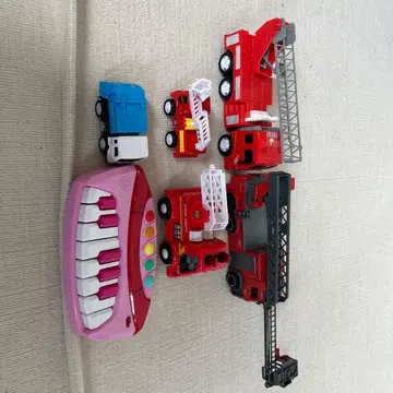 소방차와 음악 키보드 세트