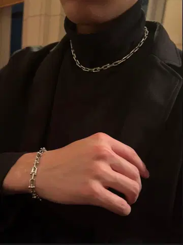 인기 하드웨어 체인 목걸이 실버 럭셔리 남녀 공용