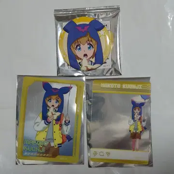 디지몬 비트 블레이크 마코토 캔뱃지 클리어 카드 테마파크ver.