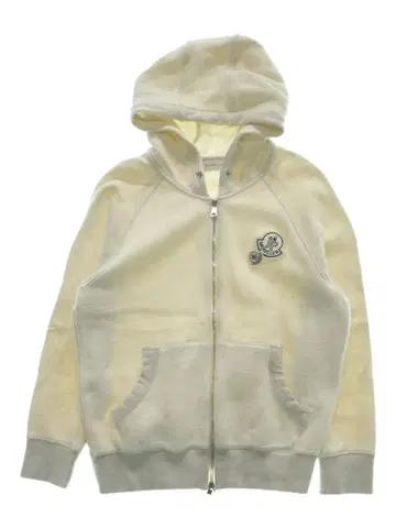 MONCLER 풀 지퍼 후디 크림색