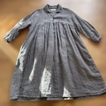 츠무구 린넨 마 100% 원피스 사이즈 F 내추럴 테이스트