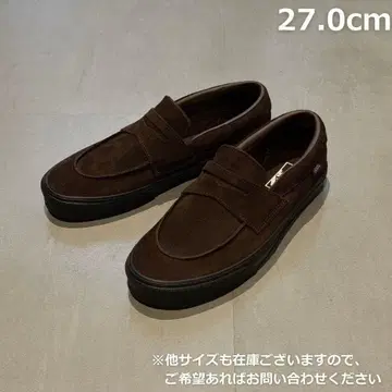 VANS 반스 로퍼 슬립온 스웨이드 브라운 27.0cm