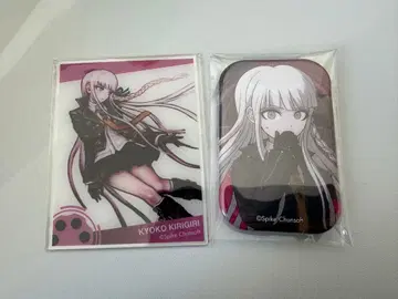 단간론파 키리기리 스퀘어 캔뱃지 아크릴 카드 2종 세트