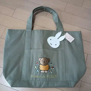 새상품 한정판 메종 드 플뢰르 미피 보리스 콜라보 토트 백