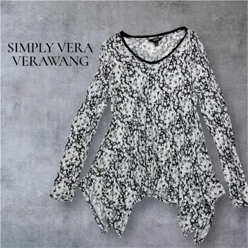 SIMPLY VERA VERA WANG 긴팔 튜닉 모노톤 패턴