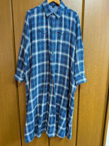 45R45rpm 트윌 이중직 드레스 (인디고)