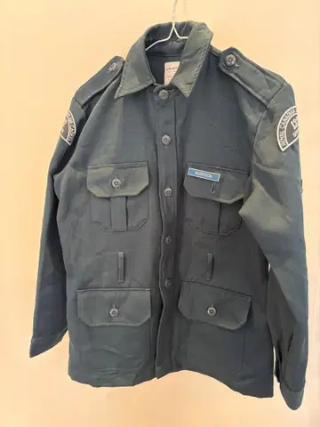 [ 실물 ] 캐나다 공군 사관후보생 필드 자켓 패치 부착 네이비 L 상당