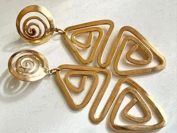 골동품 소용돌이 레트로 모던 미사용 vintage 귀걸이