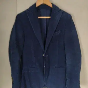 네이비 벨벳 블레이저