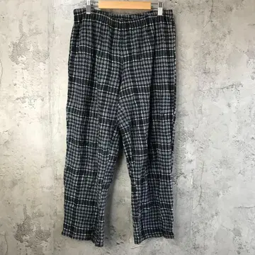 E270 구제 의류 파자마 팬츠 그레이 블랙 화이트 90s Y2K