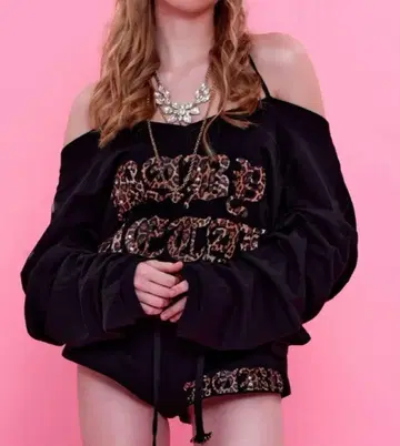 babymetalclub Leopard logo string tee