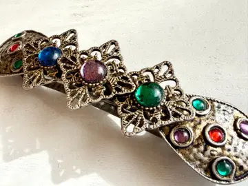 골동품 시스루 멀티 컬러 vintage 헤어 머리핀