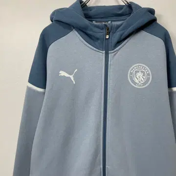 PUMA 맨체스터 시티 지퍼 후드티