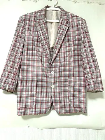 칼 헬무트 체크 자켓 하프 팬츠 세트