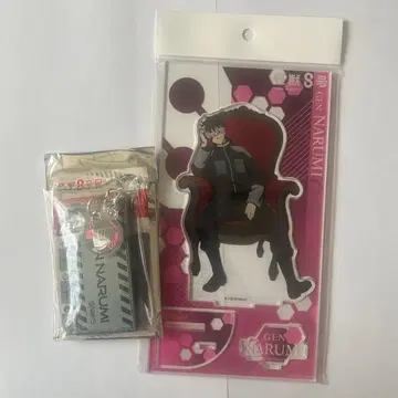 괴수 8호 나루미 겐 PLAZA 아크릴 스탠드 괴수 8호전 엠블럼 택