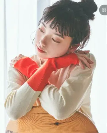 니코앤드 소프트 터치 배색 풀오버 아이보리 L