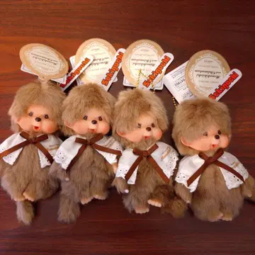 미사용 새상품 몽치치 스위트 브라운 키체인 4개 세트