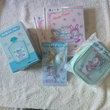 Mezzo Piano 1번 복권 노트 세트 스카이블루 파우치 포함