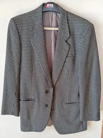 NINO CERRUTI 체크 무늬 테일러드 자켓