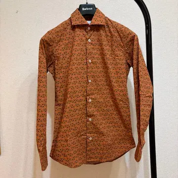 Bagutta 바구타 올 패턴 셔츠 원피스 칼라 이탈리아제 드레스 셔츠