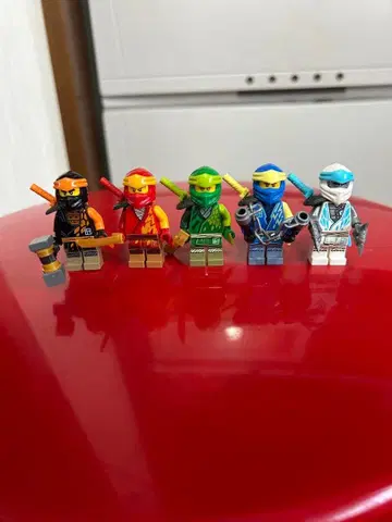 레고 닌자고 미니 포그 5체 세트 로이드, 카이, 제이, 콜, 젠