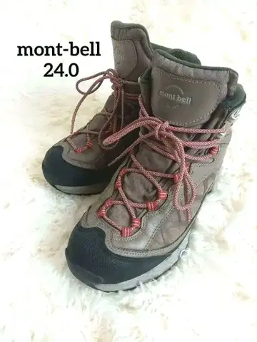 mont-bell 몽벨 등산화 로즈 그레이 24.0cm