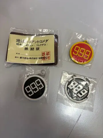 은하철도 999 가챠 로고 디자인 무기한 패스 & 패스 케이스 (TV판)