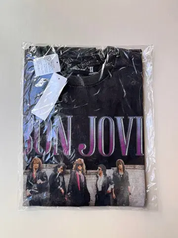 새상품 good rock speed BON JOVI 프린트 T셔츠