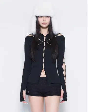 S knit fit tops single petal