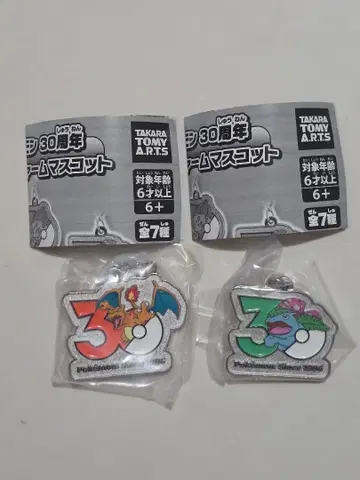 포켓몬 30주년 메탈 참 마스코트 리자몽 이상해꽃