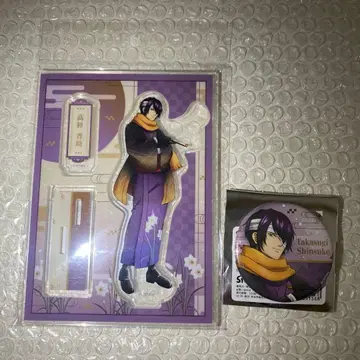 은혼 타카스기 신스케 겨울 장식 캔뱃지 아크릴 스탠드