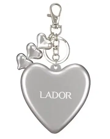 BTS 지민 앰버서더 LADOR 하트 키링 실버