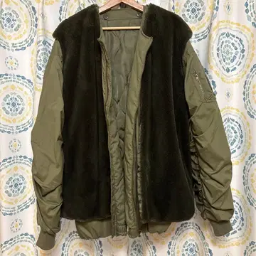 봄버 자켓 올리브 그린