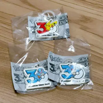 포켓몬 30주년 메탈 참 마스코트 꼬부기 거북왕 피카츄