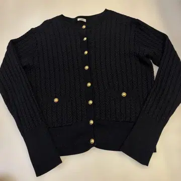 이에나 가디건 블랙