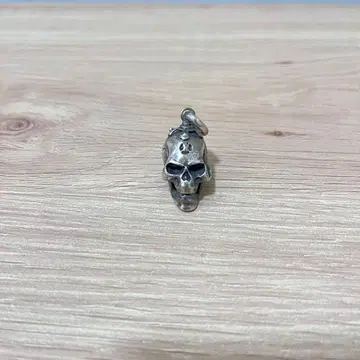 [ 빈티지 ] 스컬 목걸이 탑 TOP silver