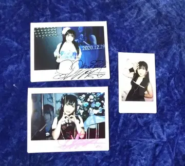 전 가면여자 노사키 와카 폴라로이드 사인 포함 3장 세트