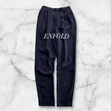 엔폴드 린넨 라이크 밴딩 조거 팬츠 다크 네이비 36